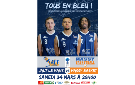Tous en bleus pour supporter la JALT face à Massy